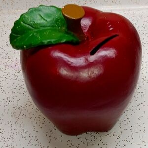 Apple bank cast iron reproduction 5 1/2 inches